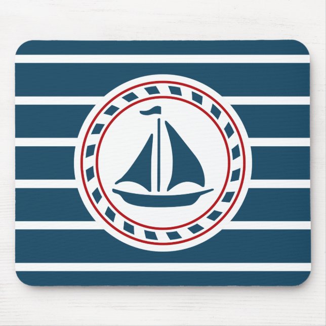 Nautical design mouse pad (Front)