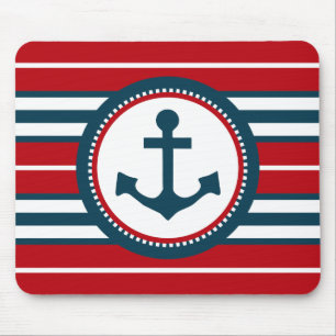 Nautical design mouse pad
