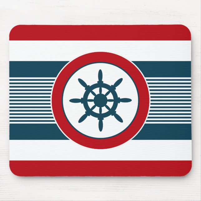 Nautical design mouse pad (Front)