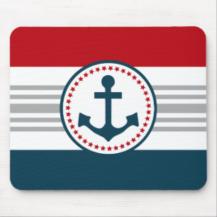 Nautical design mouse pad