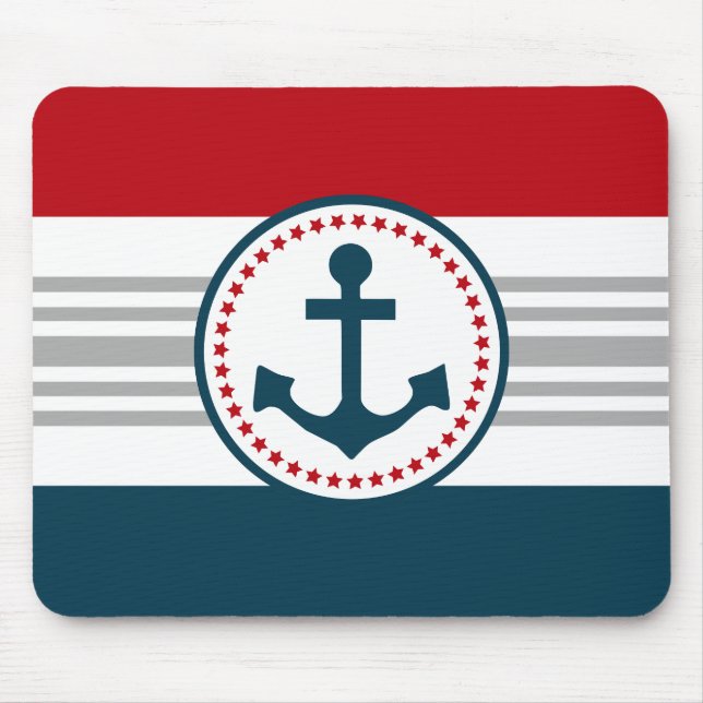 Nautical design mouse pad (Front)