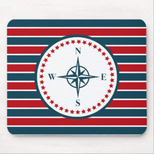 Nautical design mouse pad