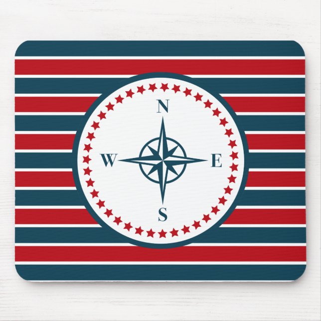 Nautical design mouse pad (Front)