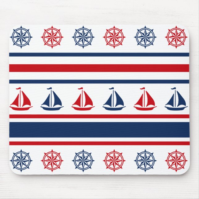 Nautical design mouse pad (Front)