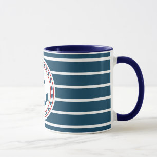 Nautical design mug