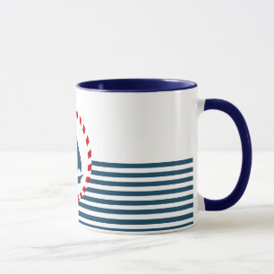 Nautical design mug