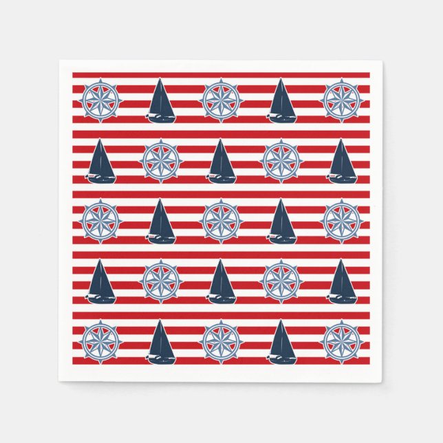 Nautical design napkin (Front)