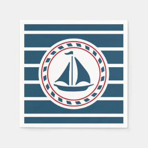 Nautical design napkin
