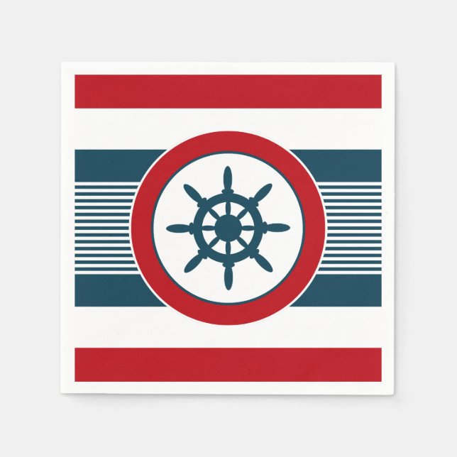 Nautical design napkin (Front)