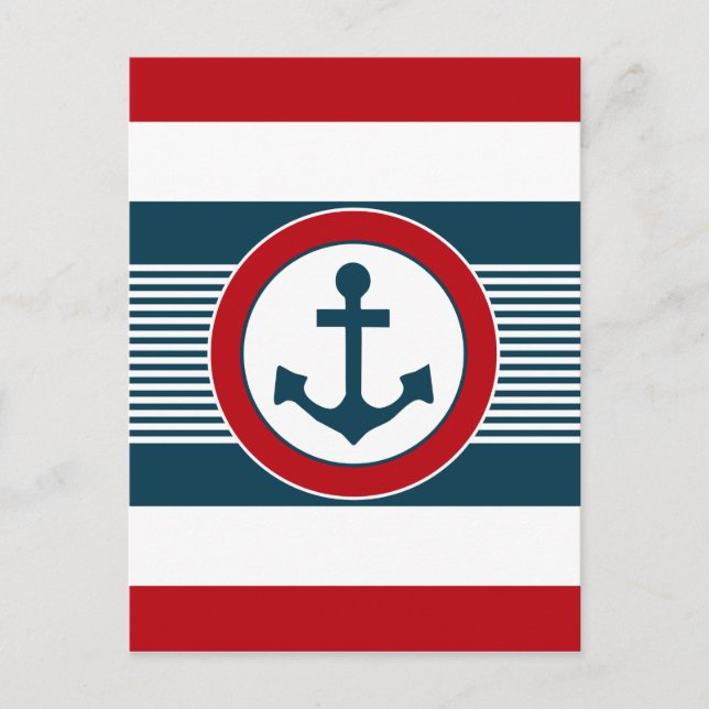 Nautical design postcard (Front)