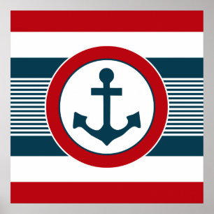 Nautical design poster