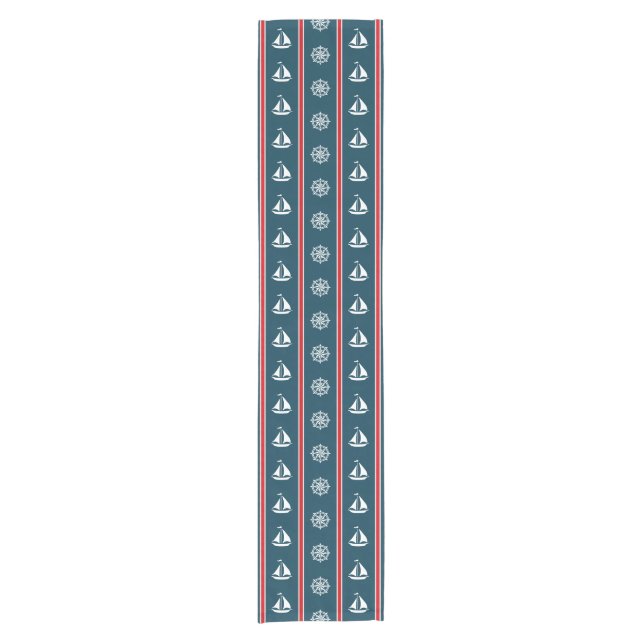 Nautical design short table runner (Front)
