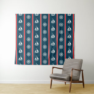 Nautical design tapestry