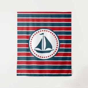 Nautical design tapestry