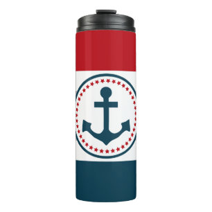 Nautical design thermal tumbler