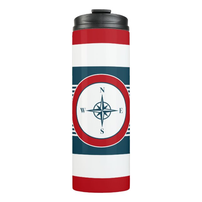 Nautical design thermal tumbler (Front)
