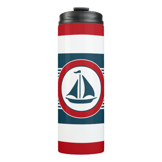 Nautical design thermal tumbler (Front)