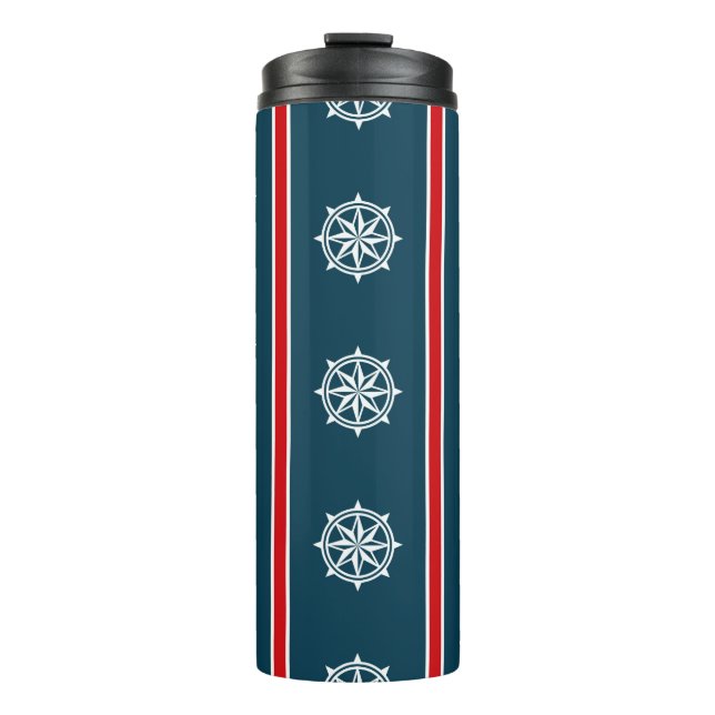 Nautical design thermal tumbler (Front)