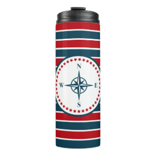 Nautical design thermal tumbler