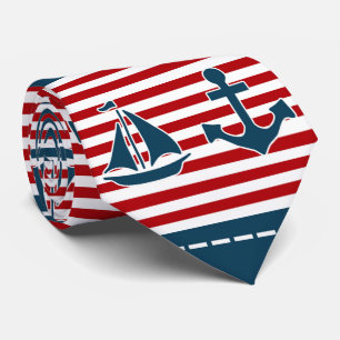 Nautical design tie