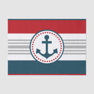 Nautical design tissue paper