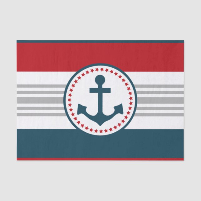 Nautical design tissue paper (Front)