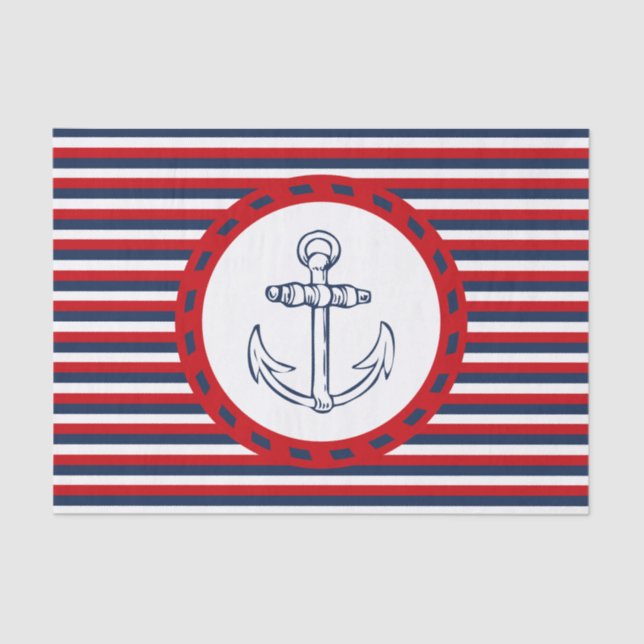Nautical design tissue paper (Front)