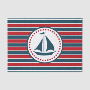 Nautical design tissue paper