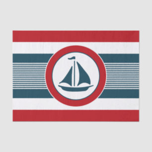 Nautical design tissue paper