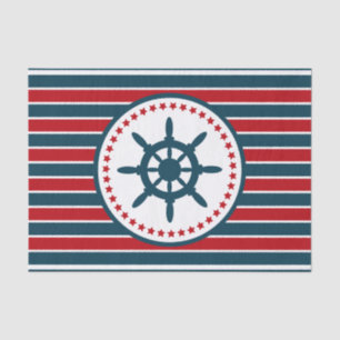 Nautical design tissue paper