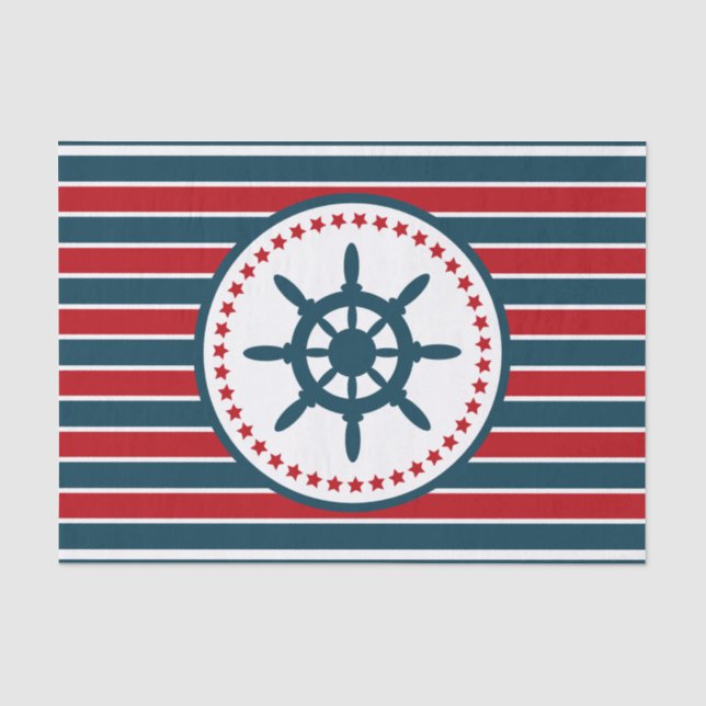 Nautical design tissue paper (Front)