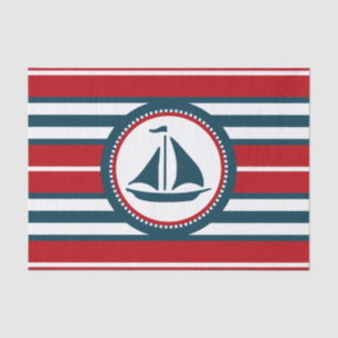 Nautical design tissue paper