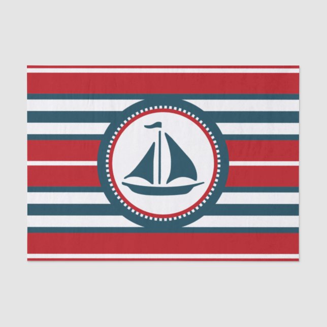 Nautical design tissue paper (Front)