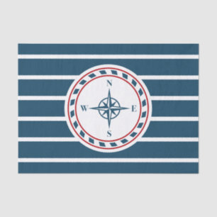 Nautical design tissue paper