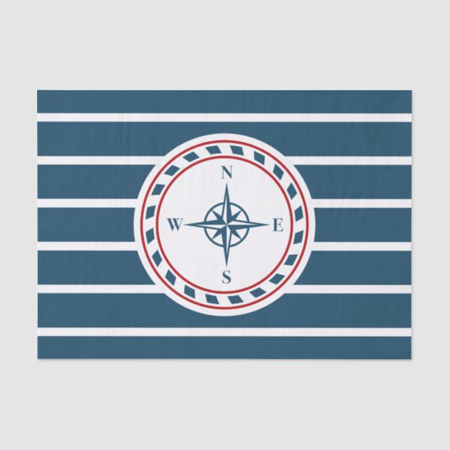 Nautical design tissue paper (Front)