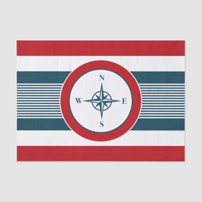 Nautical design tissue paper (Front)