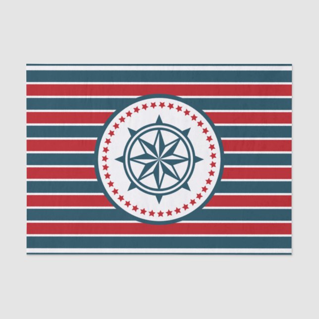 Nautical design tissue paper (Front)
