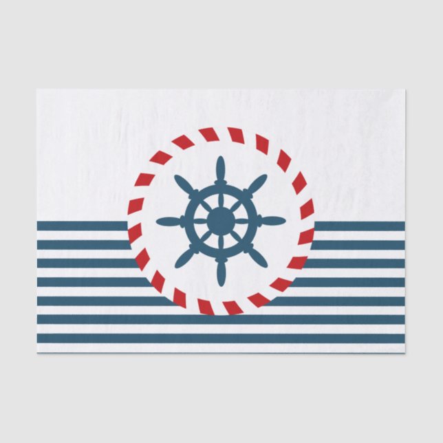 Nautical design tissue paper (Front)