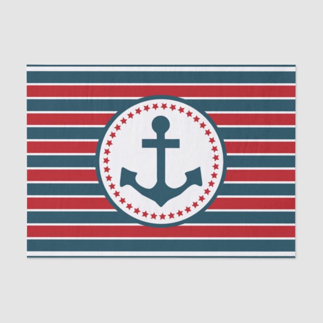 Nautical design tissue paper (Front)