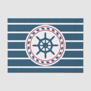 Nautical design tissue paper