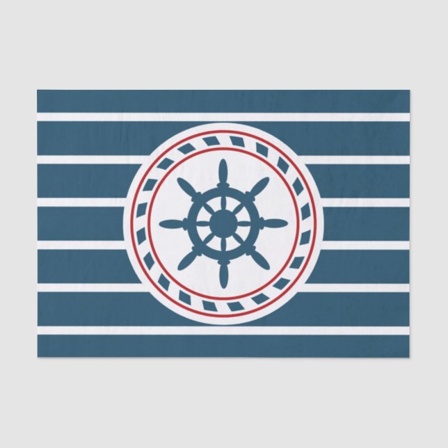 Nautical design tissue paper (Front)
