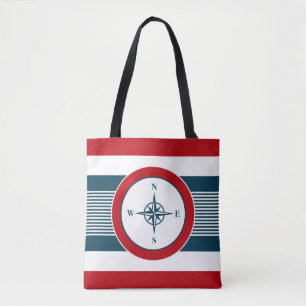 Nautical design tote bag