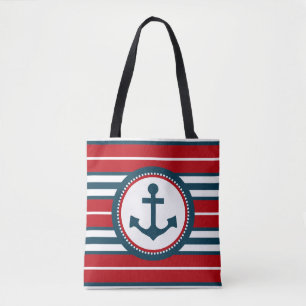 Nautical design tote bag