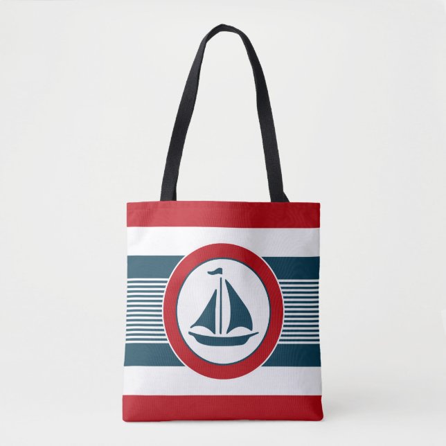 Nautical design tote bag (Front)