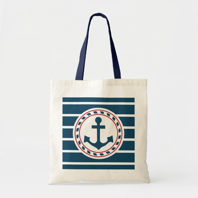 Nautical design tote bag (Front)