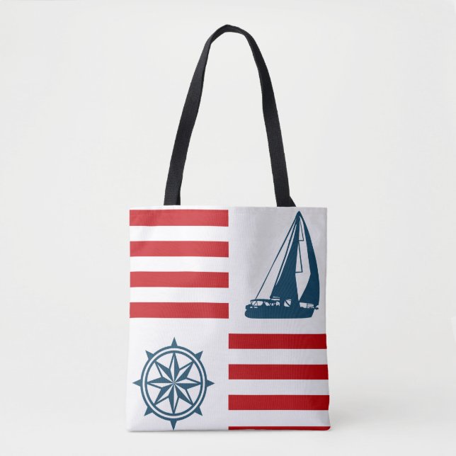 Nautical design tote bag (Front)