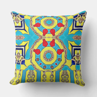 NAUTICAL DESIGNER COLLAGE CUSHION