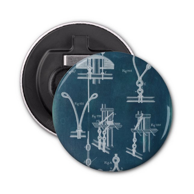 Nautical Detail Blueprint IV Bottle Opener (Front)
