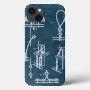Nautical Detail Blueprint IV iPhone 13 Case
