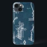 Nautical Detail Blueprint IV iPhone 13 Case<br><div class="desc">Maps & Blueprints</div>